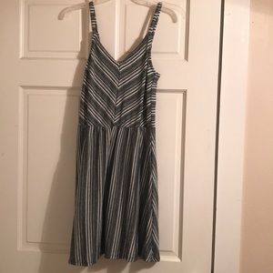 Grey/black/white tank dress